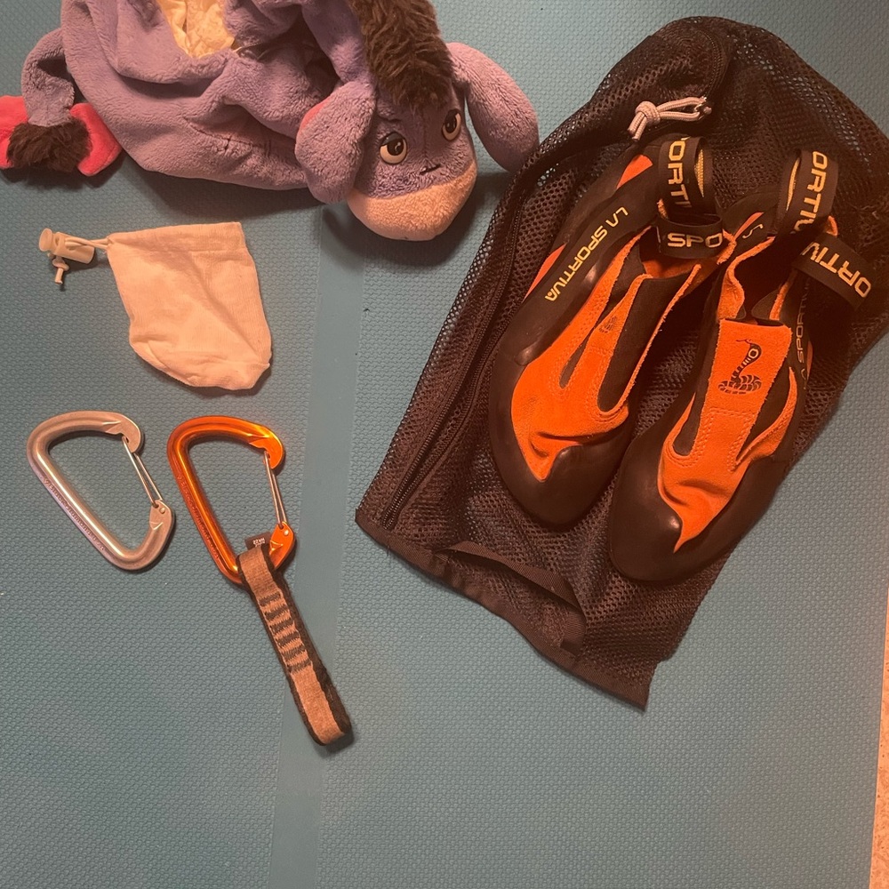 La Sportiva Orange Climbing Shoes